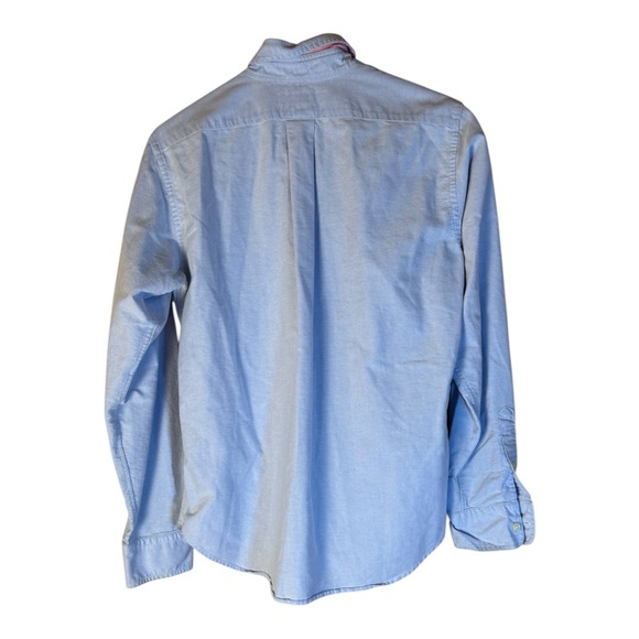 Ralph Lauren Classic Fit Blue Cotton Preppy Oxford Button-Down Shirt Size 8 - Picture 4 of 8